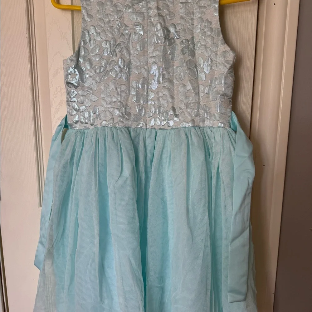 Bonnie Jean Light Blue Floral Dress - Picture 2 of 8